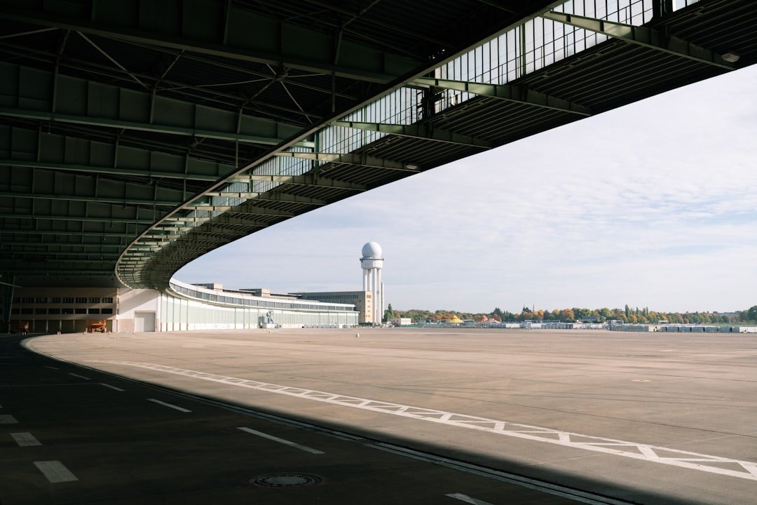 Airport tarmac and control tower, representative image illustrating the New Gwadar International Airport reviewed at the 9th CPEC Joint Working Group session