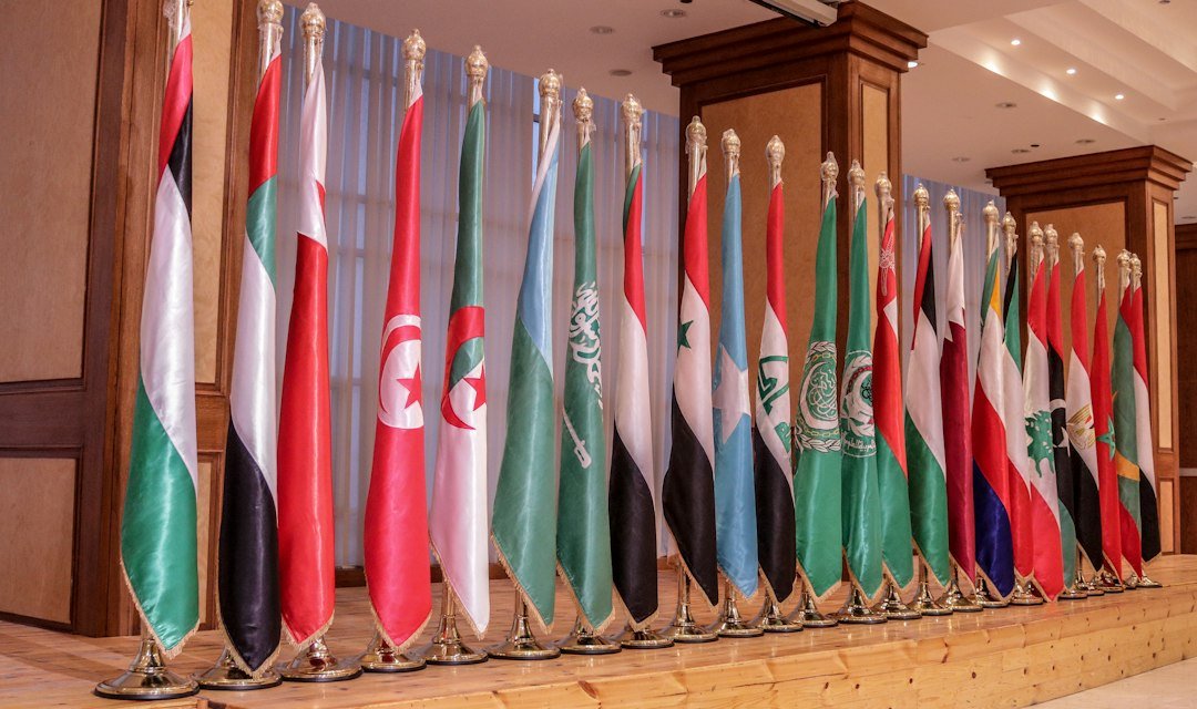 National flags at a diplomatic venue, representative image for Pakistan-US discussions over the proposed Pasni port and mineral cooperation