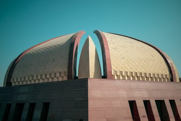 Symmetrical view of a Pakistani national monument, representative image for provincial government accountability over Gwadar's public spending