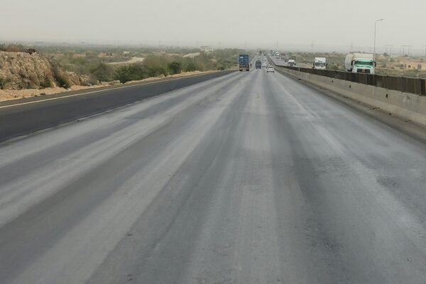 A Pakistani motorway, representing the highway infrastructure completed under CPEC