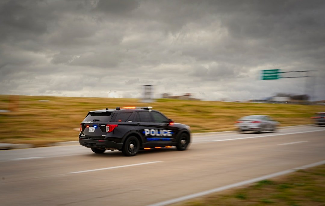 A police vehicle patrolling a highway, representative image for the security investigation launched after the Gwadar border attack