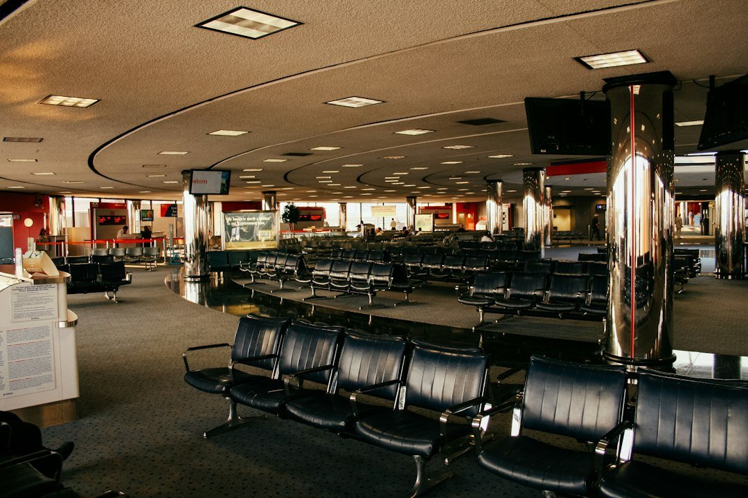 Rows of empty seats in an airport waiting area, representative image for the years New Gwadar International Airport sat largely without scheduled flights