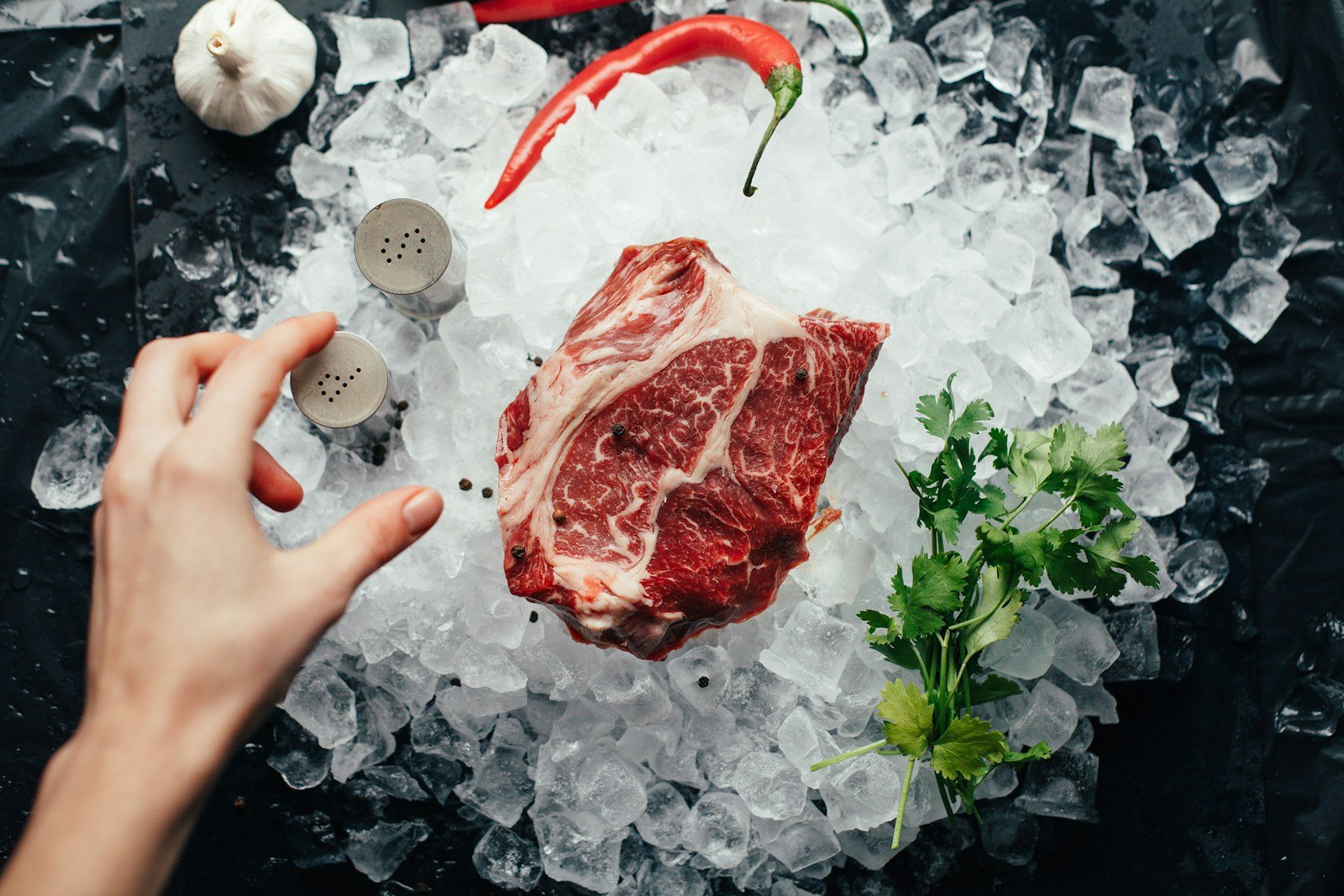 Frozen meat packed on ice, representative image for the frozen donkey meat consignments shipped from Gwadar's Free Zone to China
