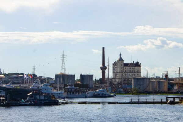 Industrial port waterfront representing the Gwadar Free Zone's growing industrial and shipping activity
