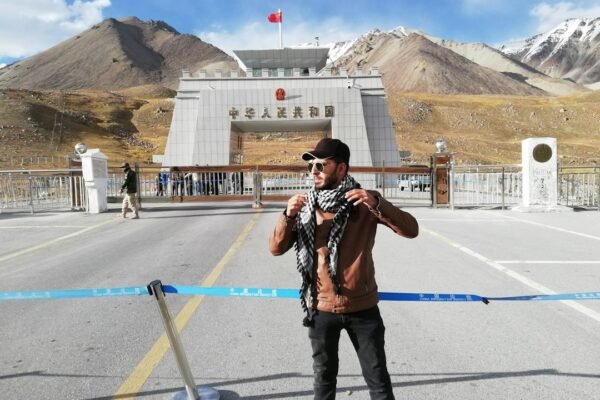 A man standing near Khunjerab Pass at the China-Pakistan border, representative image for China-Pakistan Economic Corridor ties