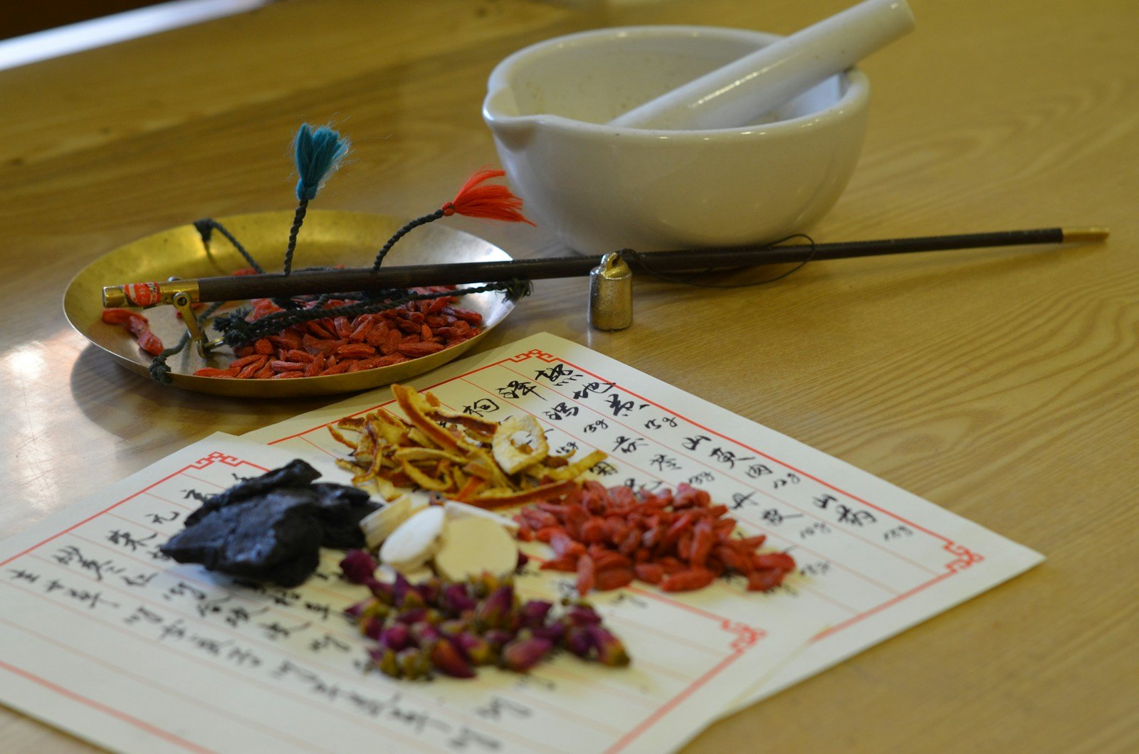 Traditional Chinese medicine herbal ingredients, representative image for the ejiao industry that drives Chinese demand for donkey hides from Gwadar